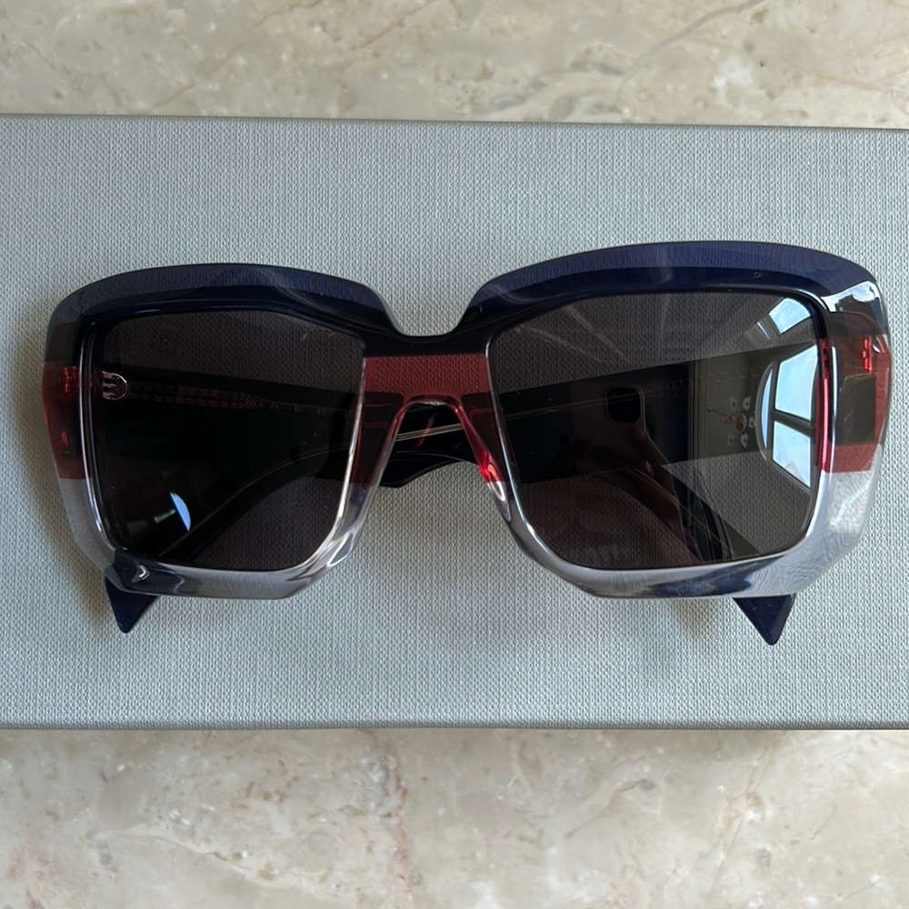 Marni Me632s Colorblock Rectangular Sunglasses - image 1